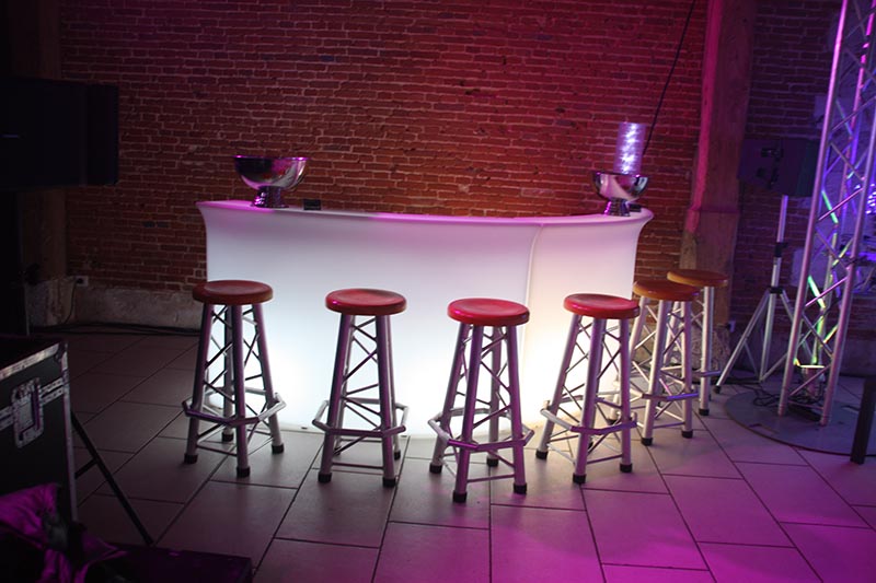 CEN PRODUCTION -  bar blanc effet rose