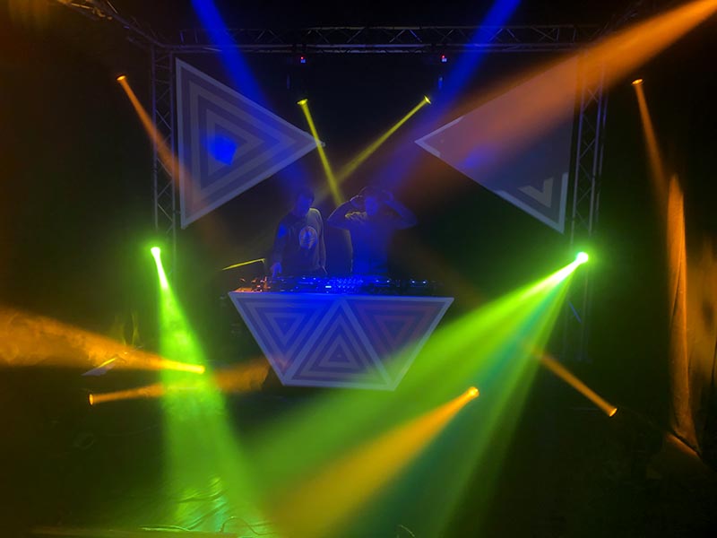CEN PRODUCTION -  scène dj verte orange bleue