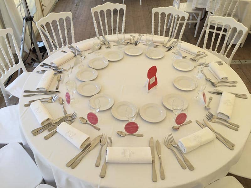 CEN PRODUCTION -  tables 12 personnes