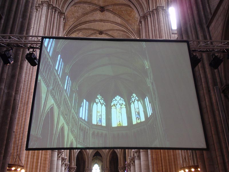 CEN PRODUCTION -  écran de projection transparent